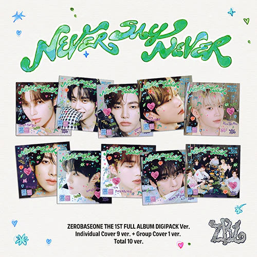 ZEROBASEONE 'NEVER SAY NEVER' 1ST FULL ALBUM DIGIPACK VER.