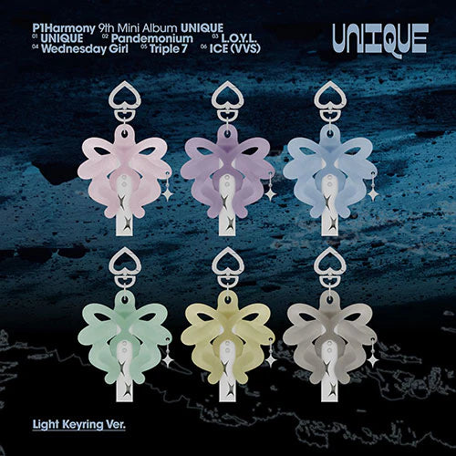 P1HARMONY 'UNIQUE' 9TH MINI ALBUM LIGHT KEYRING VER.