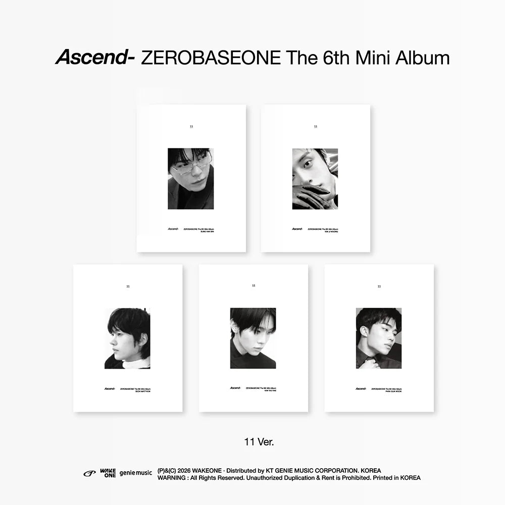 ZEROBASEONE 'ASCEND-' 6TH MINI ALBUM 11 VER.
