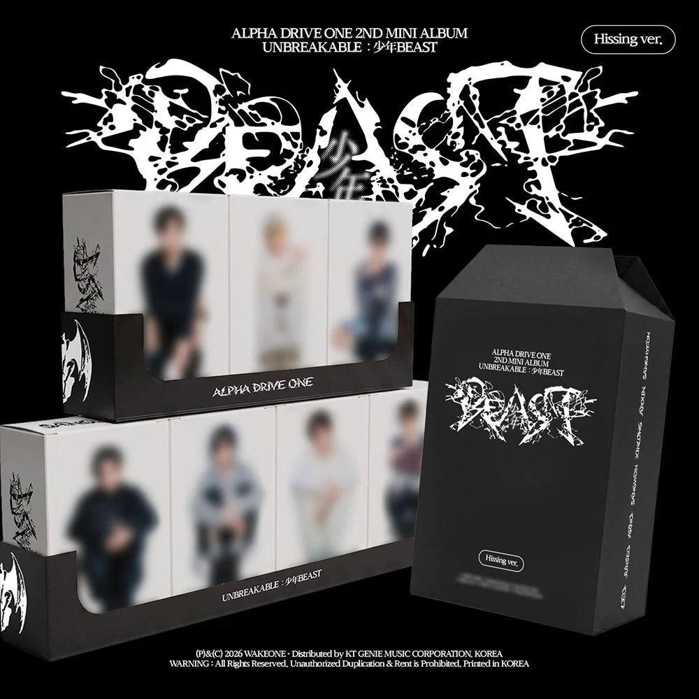 <b>[PRE-ORDER]</b> ALPHA DRIVE ONE 'UNBREAKABLE : 少年BEAST' 2ND MINI ALBUM HISSING VER. [RANDOM]