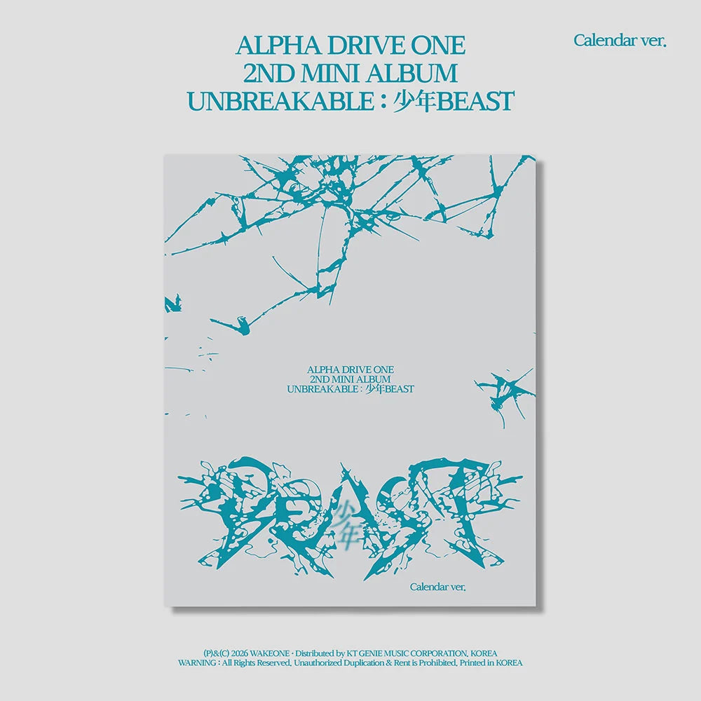 <b>[PRE-ORDER]</b> ALPHA DRIVE ONE 'UNBREAKABLE : 少年BEAST' 2ND MINI ALBUM CALENDAR VER.
