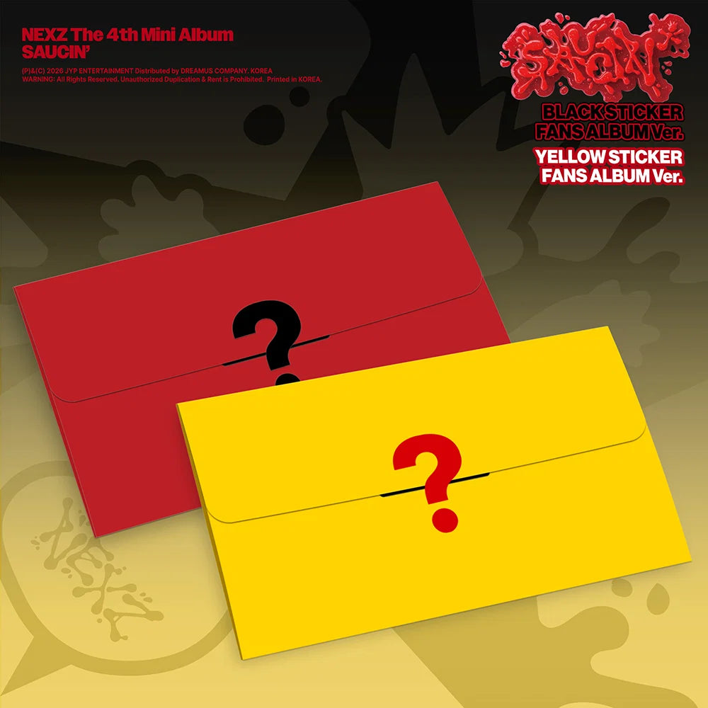 <b>[PRE-ORDER]</b> NEXZ 'SAUCIN'' 4TH MINI ALBUM STICKER FANS ALBUMS VER.