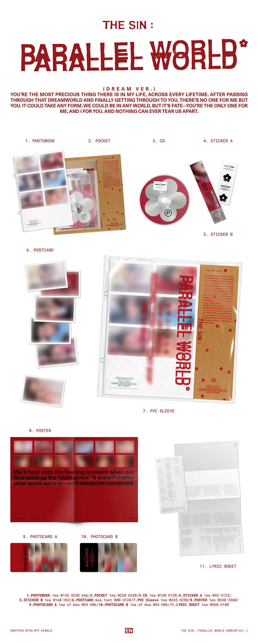 <b>[PRE-ORDER]</b> ENHYPEN 'THE SIN : PARALLEL WORLD' SPINOFF SINGLE ALBUM