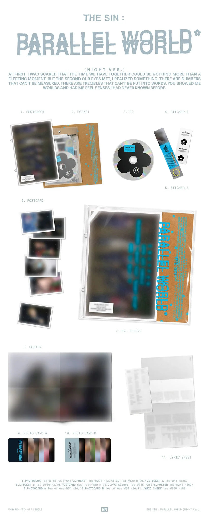 <b>[PRE-ORDER]</b> ENHYPEN 'THE SIN : PARALLEL WORLD' SPINOFF SINGLE ALBUM