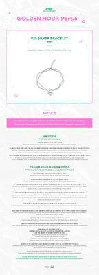 <b>[PRE-ORDER]</b> ATEEZ 'GOLDEN HOUR: PART.5' POPUP STORE MD 925 SILVER BRACELET