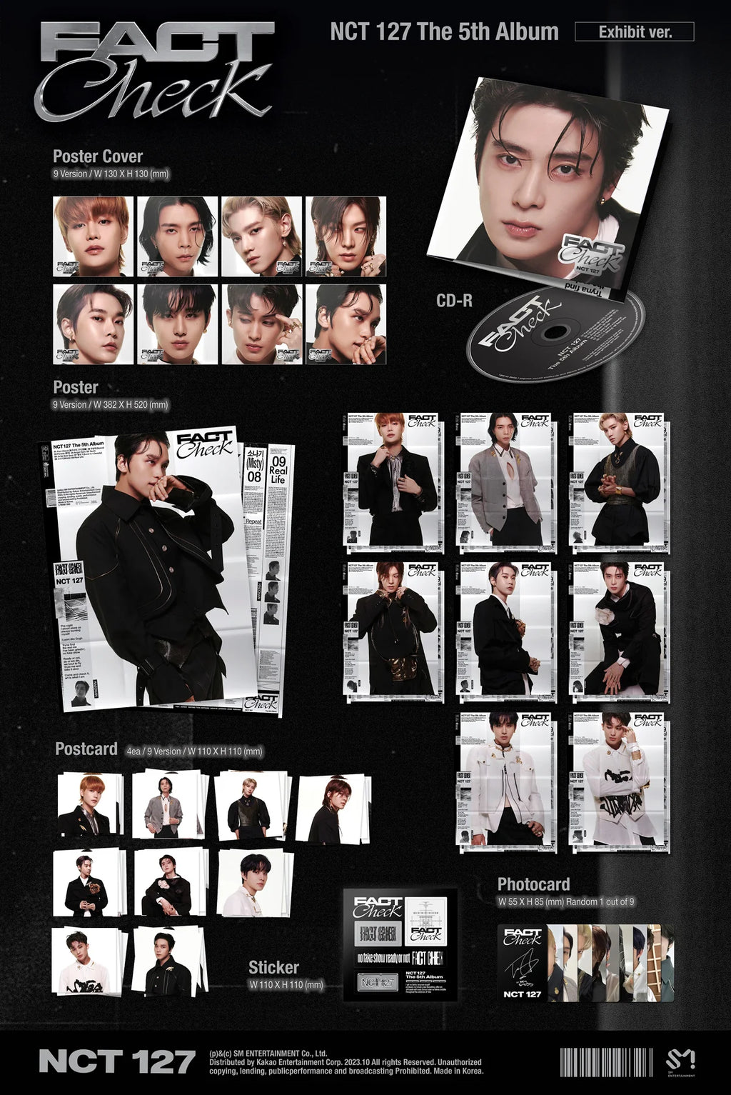 NCT 127 'FACT CHECK' 5TH FULL ALBUM EXHIBIT VER. (RANDOM)