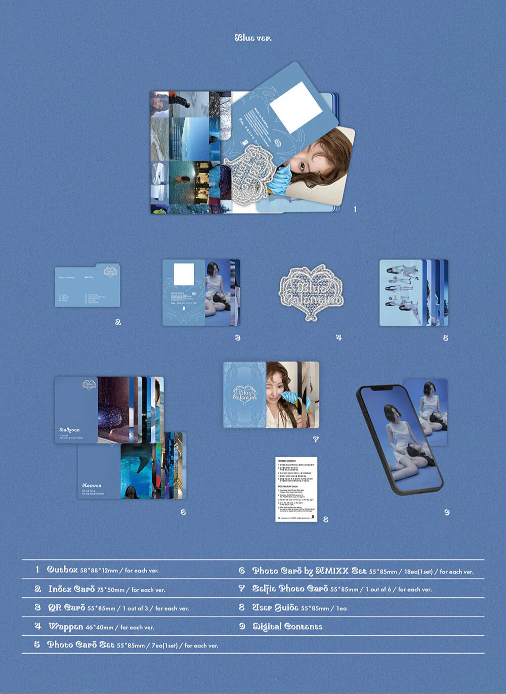 NMIXX 'BLUE VALENTINE' 1ST FULL ALBUM PLATFORM ALBUM POCAALBUM VER.