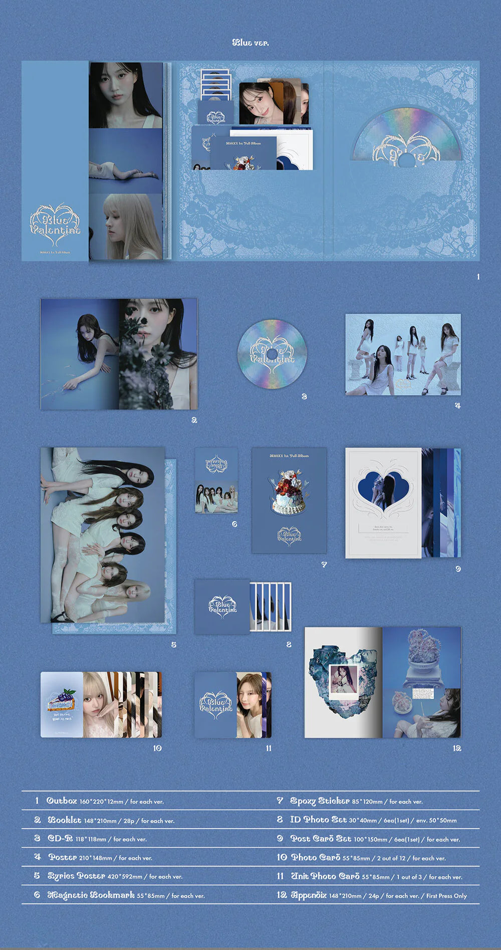 NMIXX 'BLUE VALENTINE' 1ST FULL ALBUM