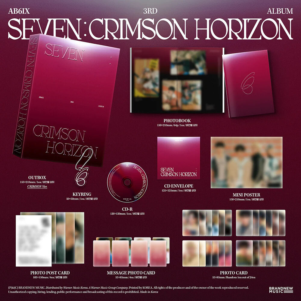 AB6IX 'SEVEN : CRIMSON HORIZON' 3RD FULL ALBUM PHOTOBOOK VER.