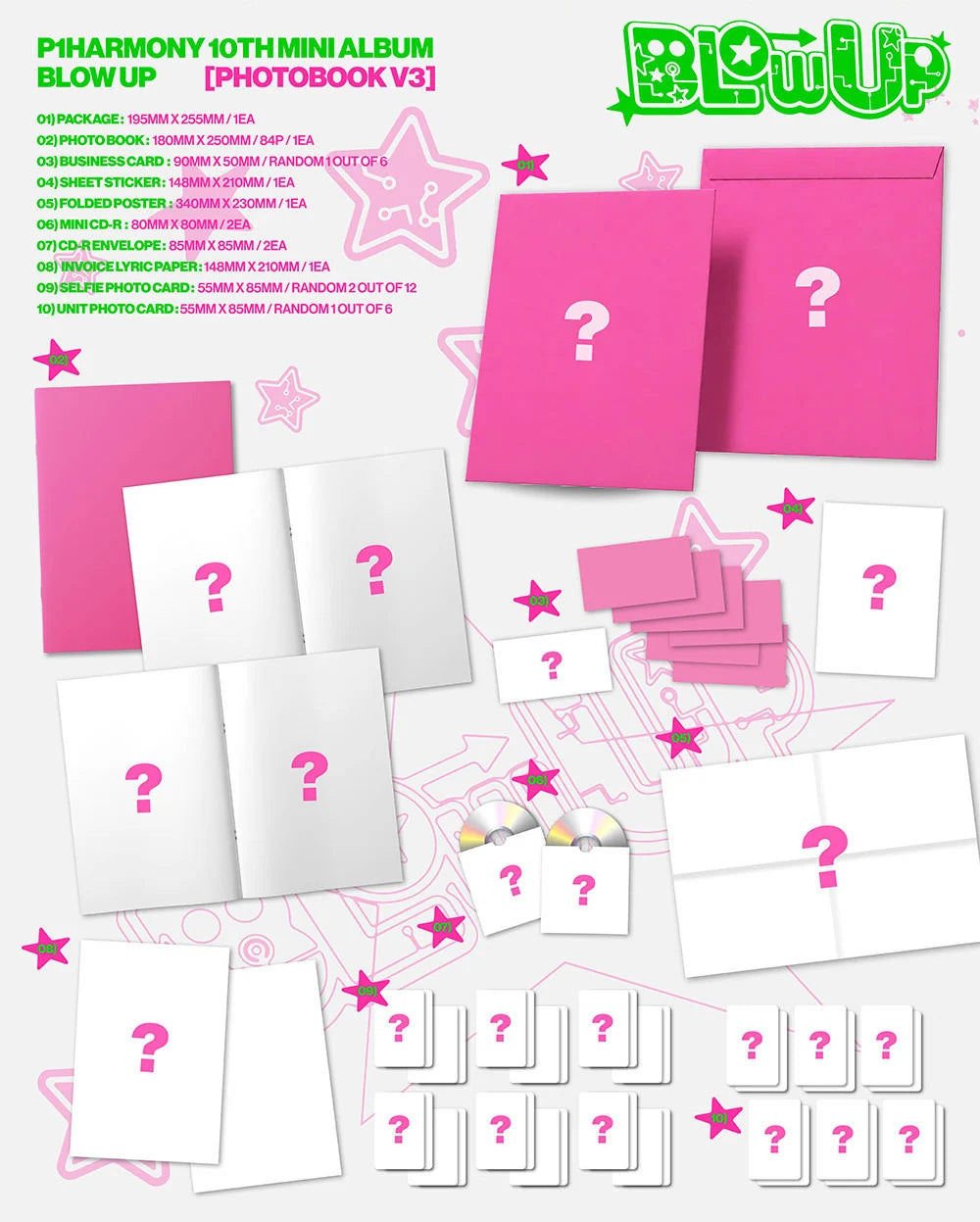<b>[PRE-ORDER]</b> P1HARMONY 'BLOW UP' 10TH MINI ALBUM PHOTOBOOK VER.