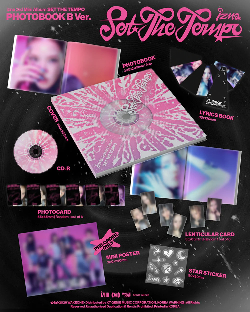 IZNA 'SET THE TEMPO' 3RD MINI ALBUM PHOTOBOOK VER.