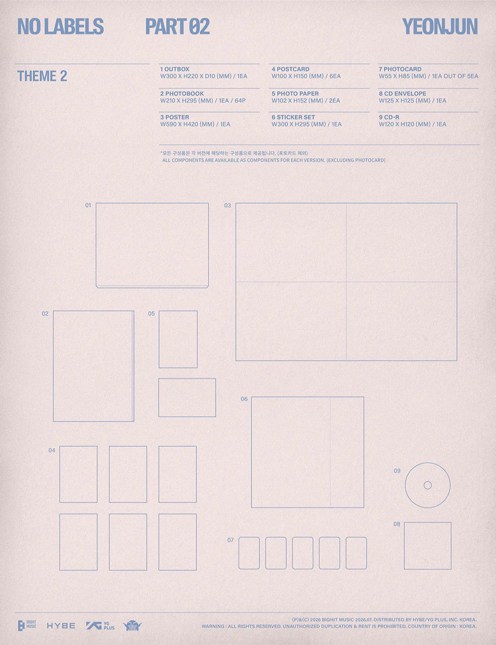 <b>[PRE-ORDER]</b> TXT YEONJUN 'NO LABELS: PART 02'