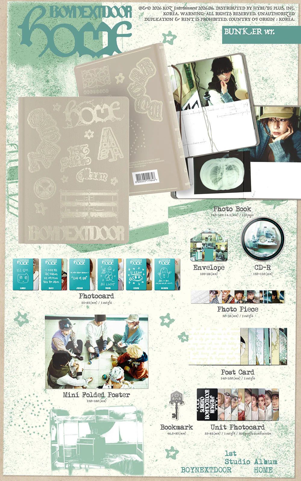 BOYNEXTDOOR 'HOME' 1ST STUDIO ALBUM