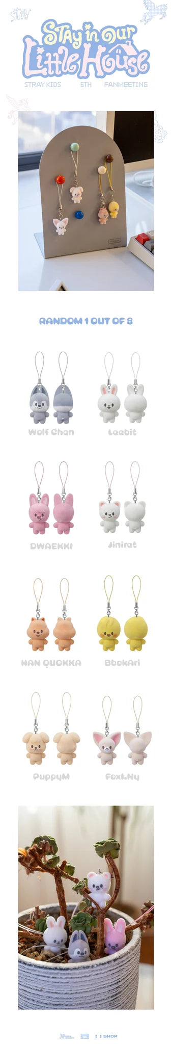 STRAY KIDS 'STAY IN OUR LITTLE HOUSE' 6TH FANMEETING SKZOO SECRET MINI CHARM