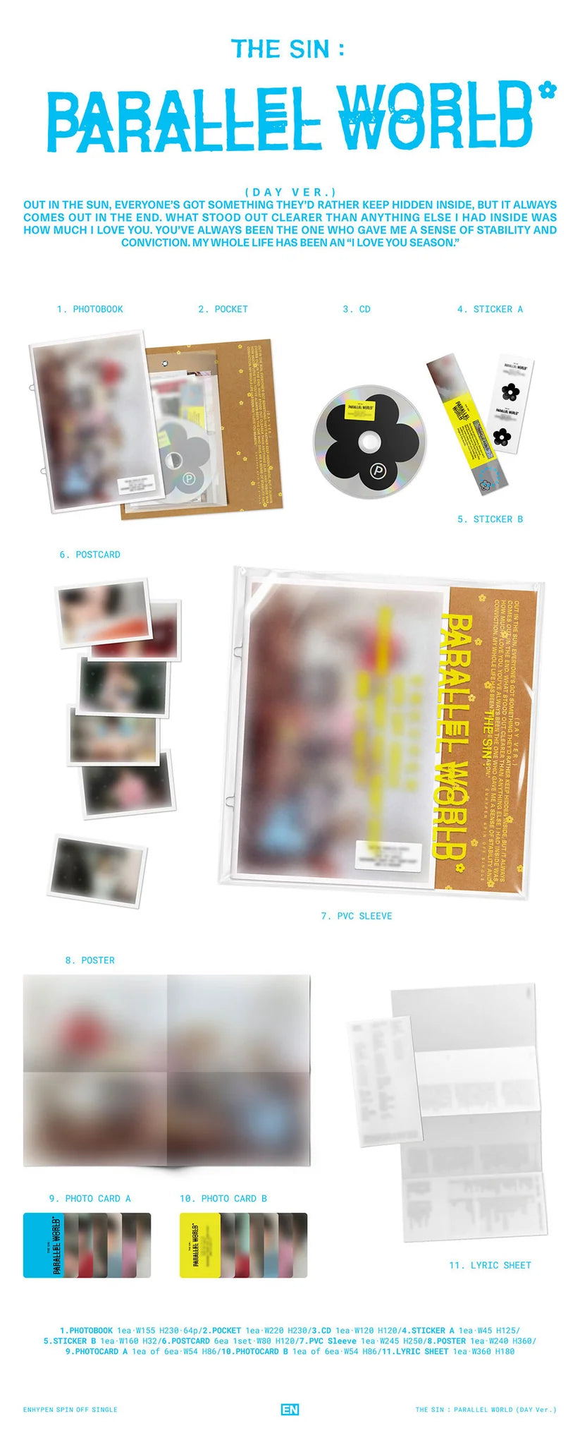 <b>[PRE-ORDER]</b> ENHYPEN 'THE SIN : PARALLEL WORLD' SPINOFF SINGLE ALBUM