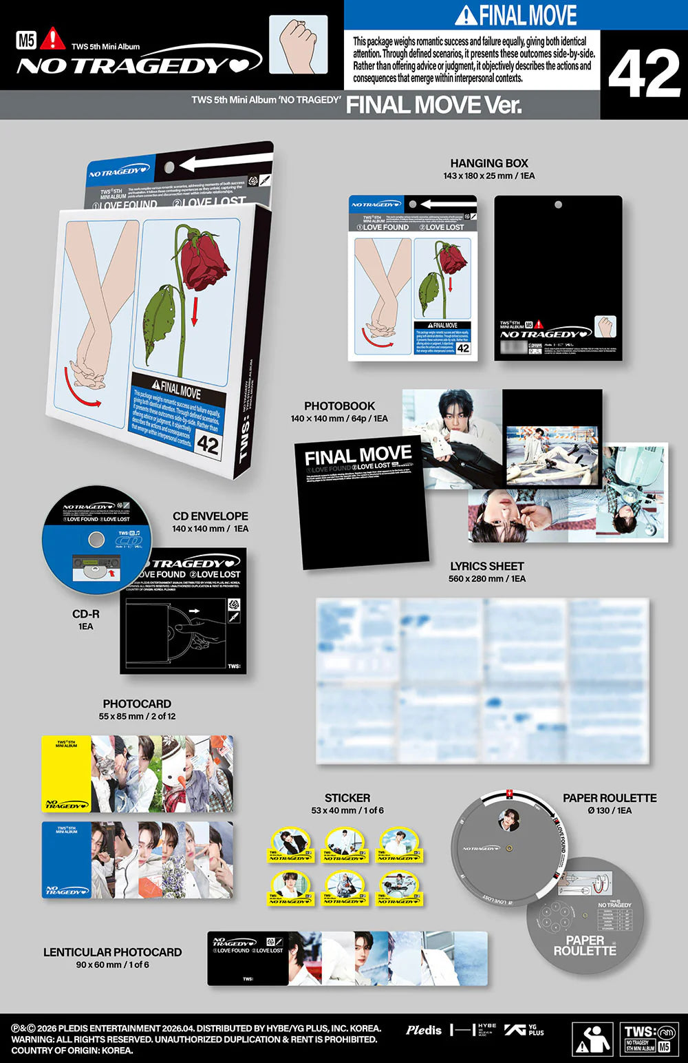 TWS 'NO TRAGEDY' 5TH MINI ALBUM