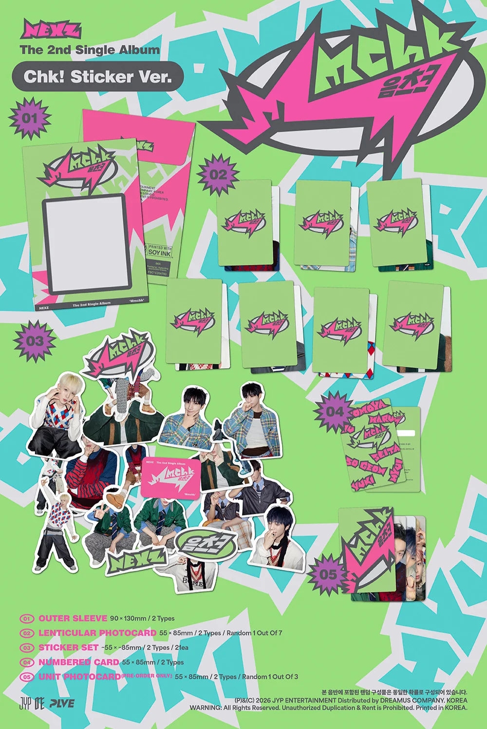 NEXZ 'MMCHK' 2ND SINGLE ALBUM STICKER VER.