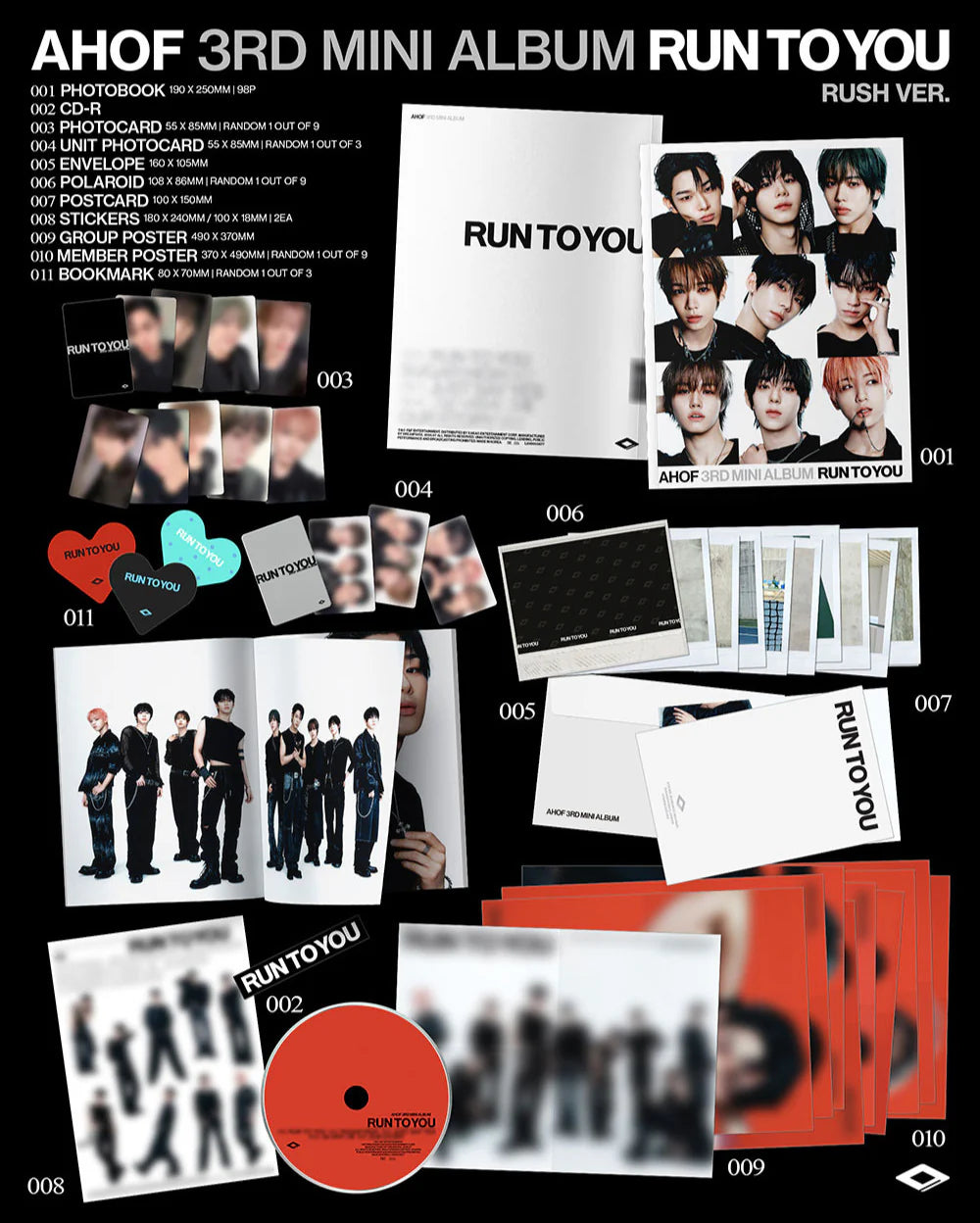 AHOF 'RUN TO YOU' 3RD MINI ALBUM PHOTOBOOK VER.