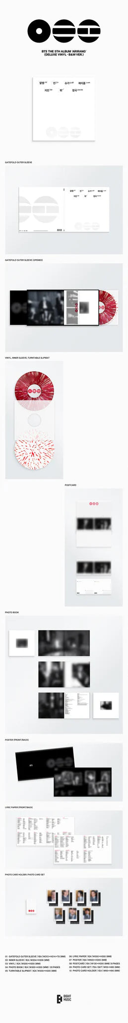 BTS 'ARIRANG' 5TH FULL ALBUM DELUXE VINYL