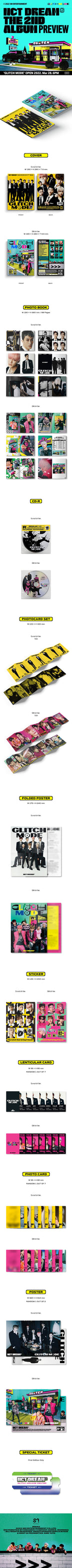 NCT DREAM 'GLITCH MODE' 2ND STUDIO ALBUM PHOTOBOOK VER. (RANDOM)