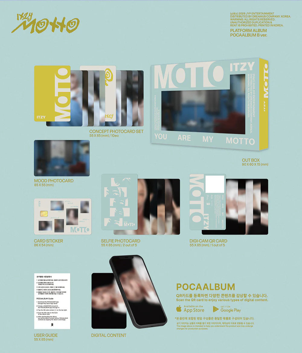 ITZY 'MOTTO' 12TH MINI ALBUM POCAALBUM VER.