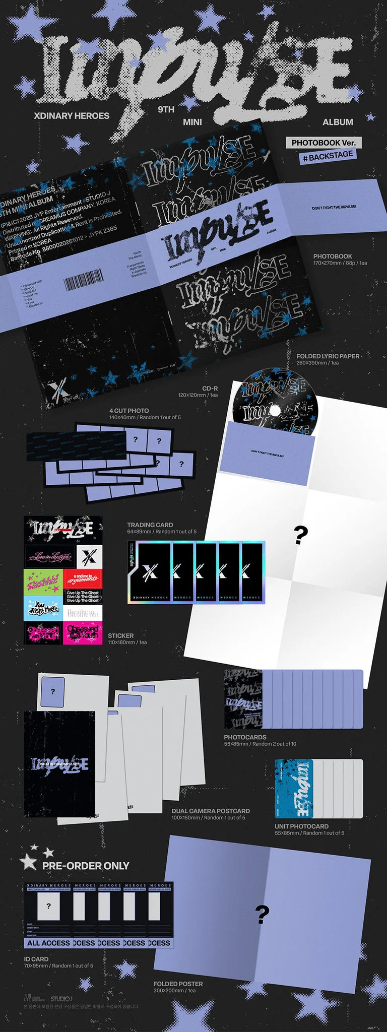 <b>[PRE-ORDER]</b> XDINARY HEROES 'IMPULSE' 9TH MINI ALBUM
