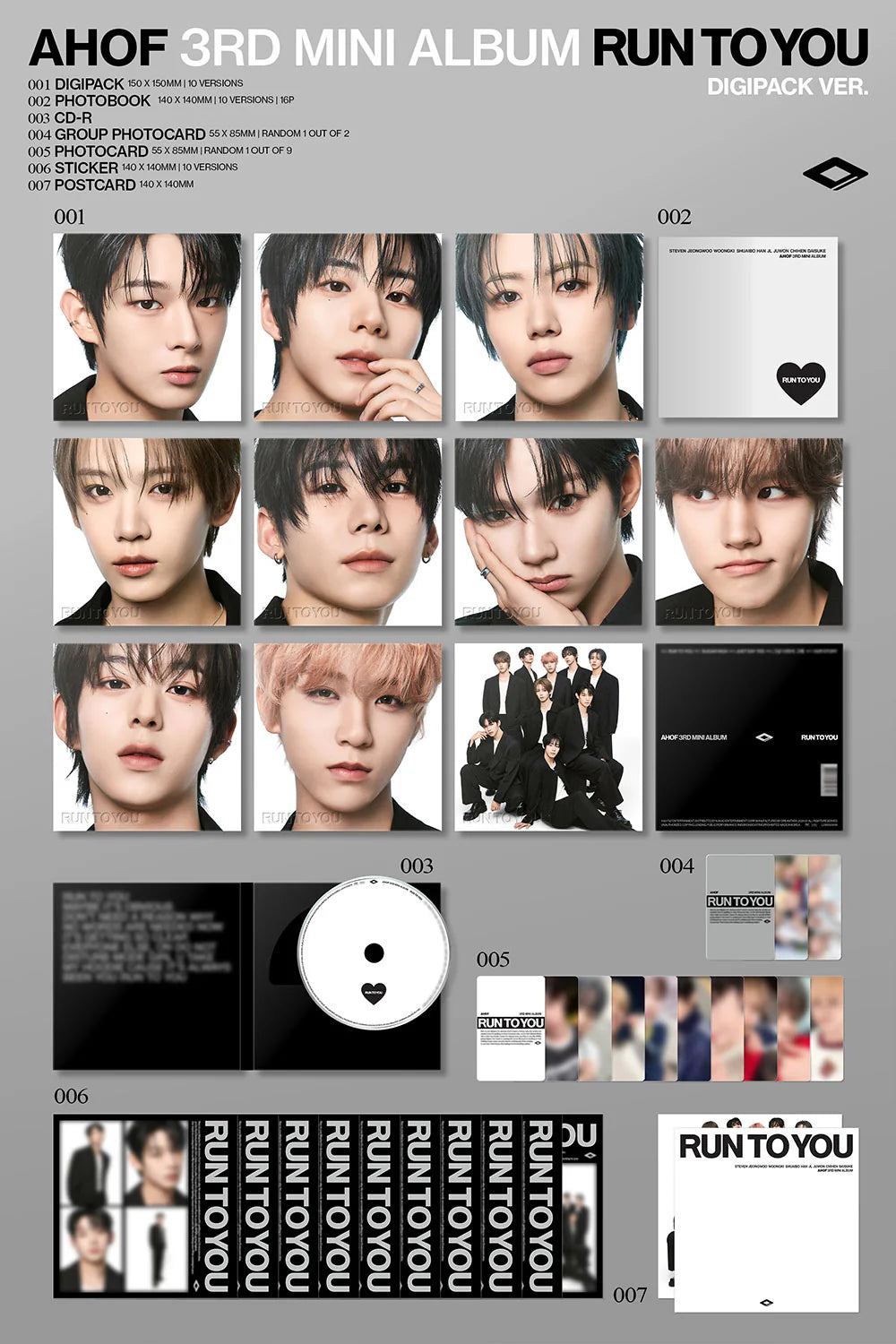 AHOF 'RUN TO YOU' 3RD MINI ALBUM DIGIPACK VER.
