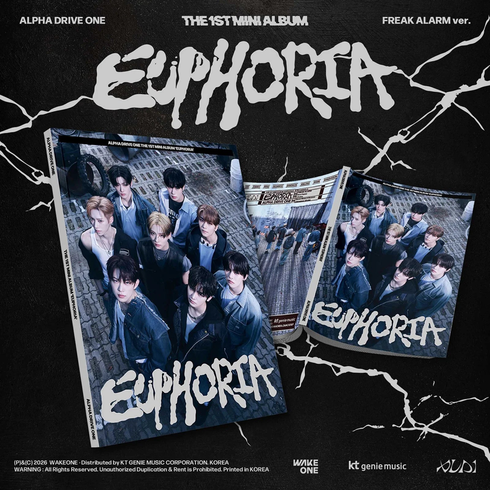 ALPHA DRIVE ONE 'EUPHORIA' 1ST MINI ALBUM FREAK ALARM VER.