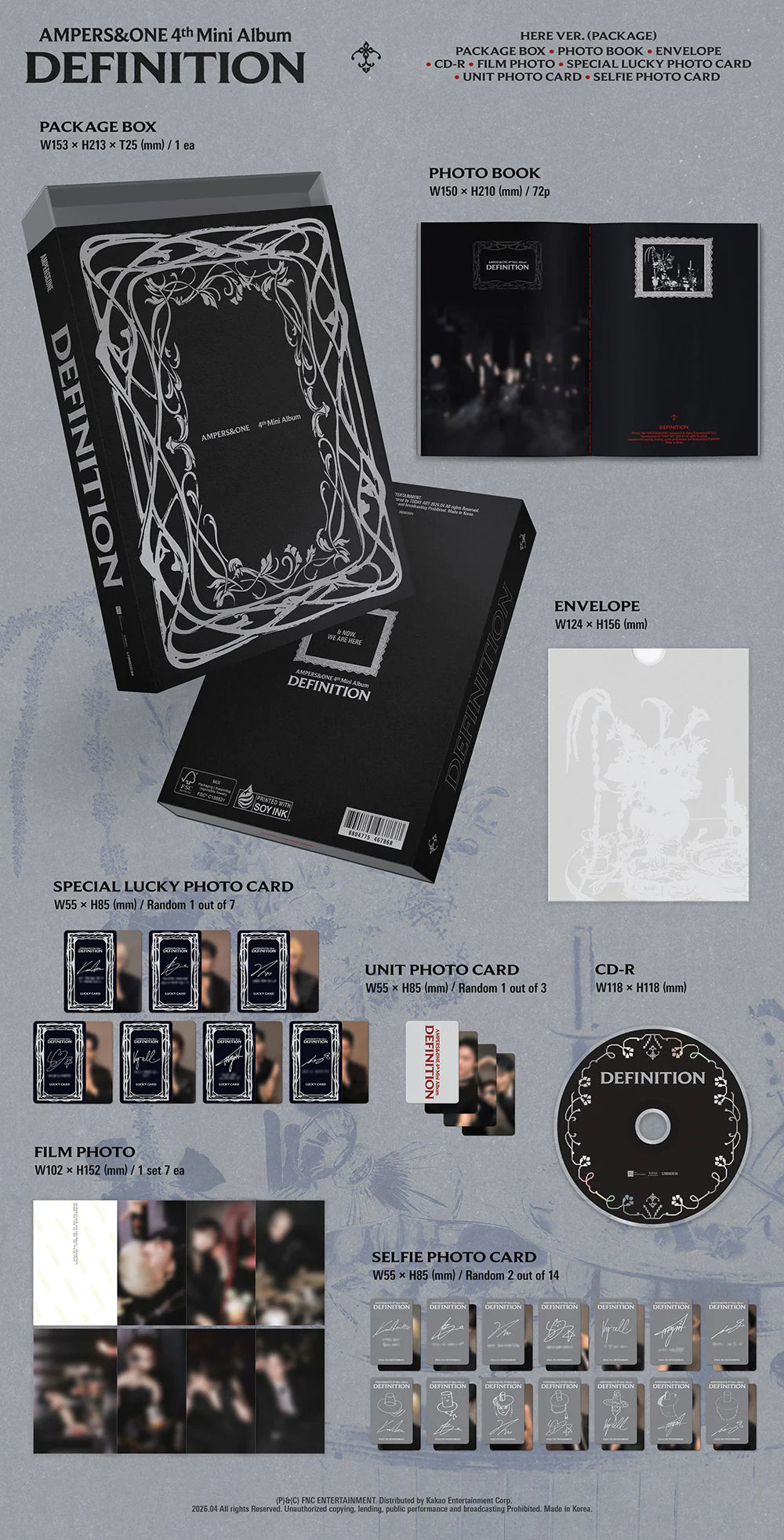 AMPERS&ONE 'DEFINITION' 4TH MINI ALBUM HERE VER.