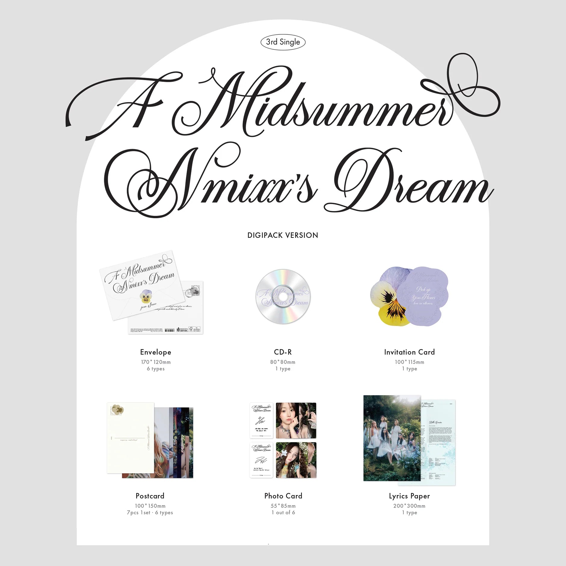 NMIXX 'A MIDSUMMER NMIXX'S DREAM' 3RD SINGLE ALBUM DIGIPACK VER. [RANDOM]