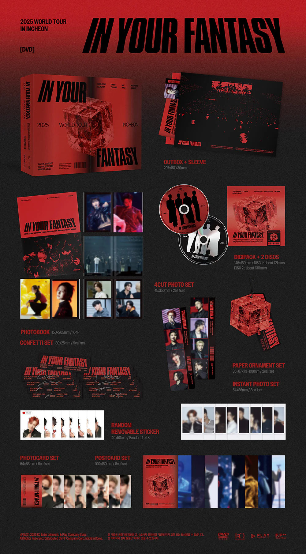 <b>[PRE-ORDER]</b> ATEEZ 2025 WORLD TOUR 'IN YOUR FANTASY' INCHEON DVD