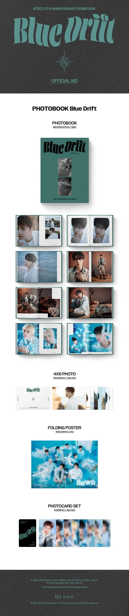 <b>[PRE-ORDER]</b> ATEEZ 'BLUE DRIFT' 8TH ANNIVERSARY PHOTOBOOK