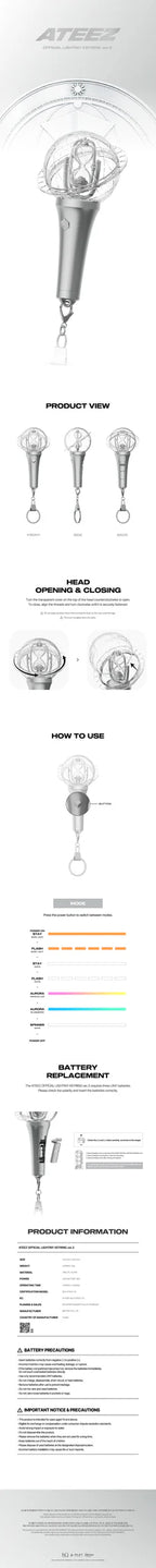 ATEEZ OFFICIAL LIGHTINY KEYRING VER. 3