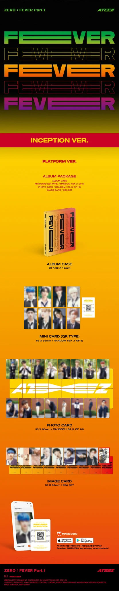 ATEEZ 'ZERO: FEVER PART 1' 5TH MINI ALBUM PLATFORM VER.