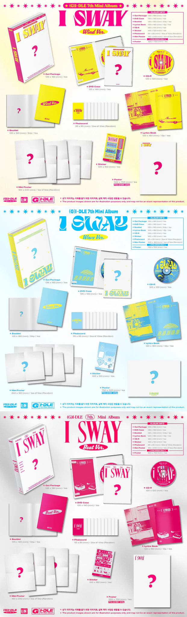 (G)I-DLE 'I SWAY' 7TH MINI ALBUM STANDARD VER.