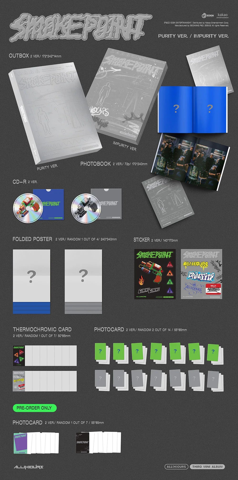 ALL(H)OURS 'SMOKE POINT' 3RD MINI ALBUM