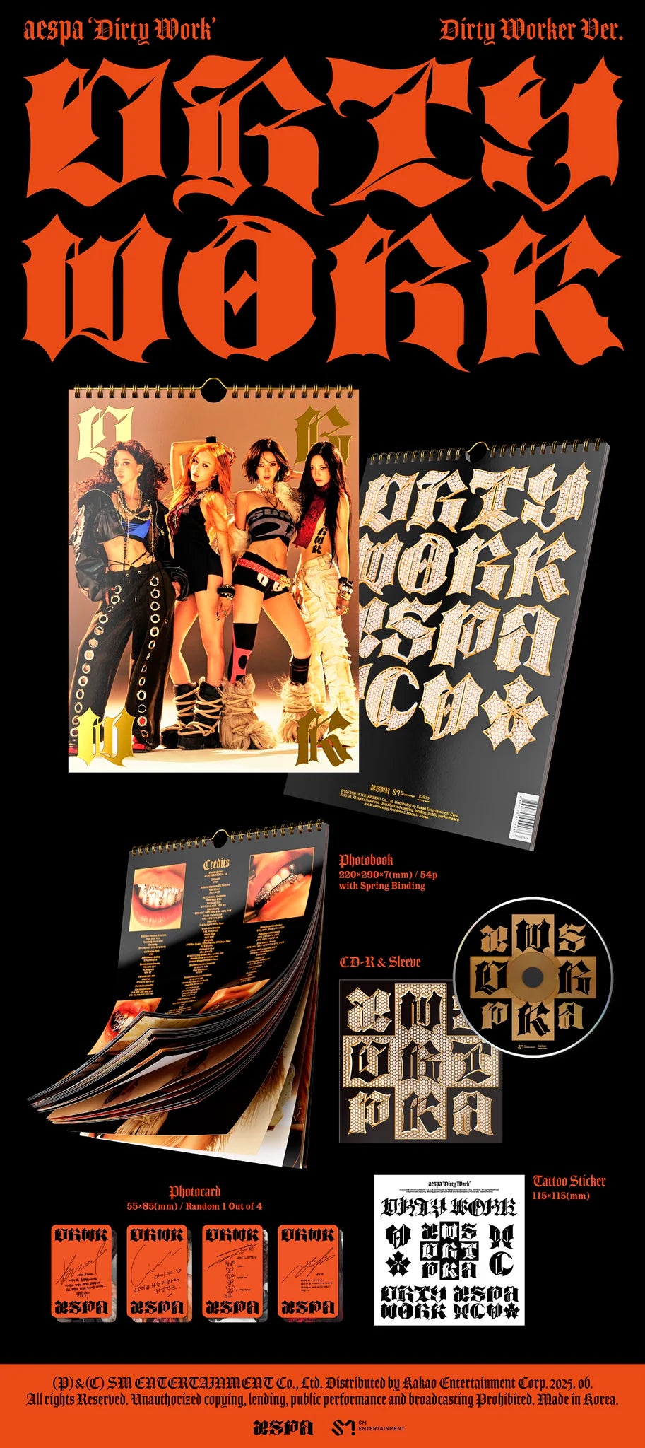AESPA 'DIRTY WORK' SINGLE ALBUM DIRTY WORKER VER.
