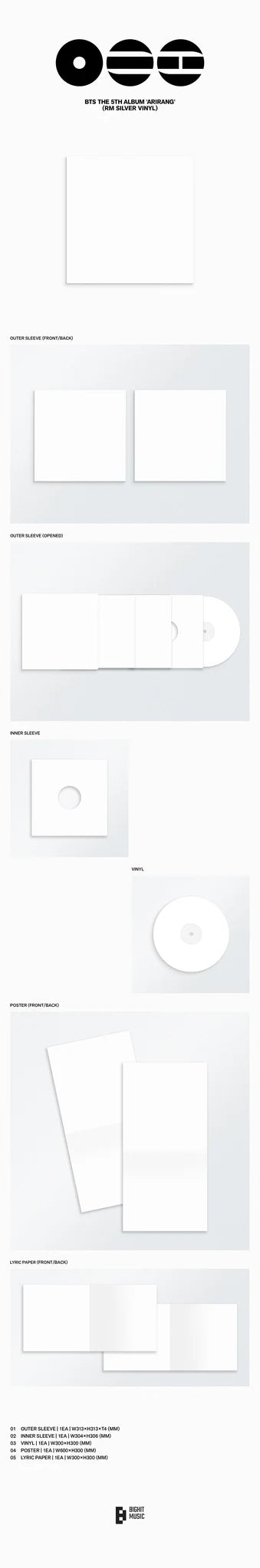BTS 'ARIRANG' 5TH FULL ALBUM STANDARD VINYL