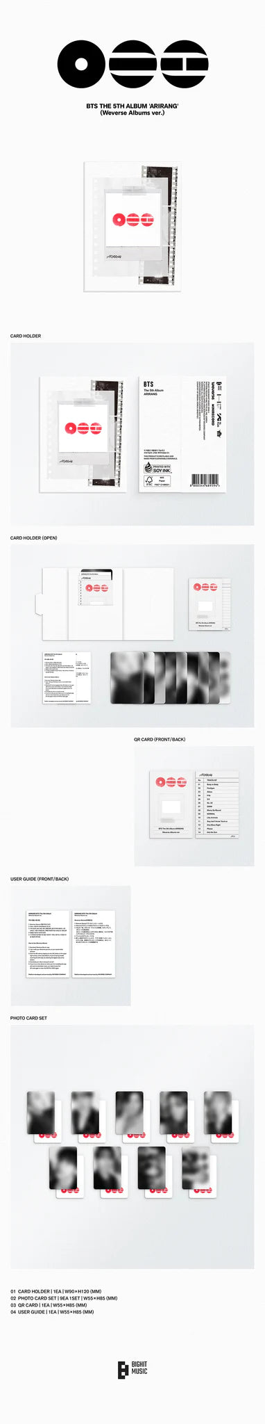 BTS 'ARIRANG' 5TH FULL ALBUM WEVERSE VER.