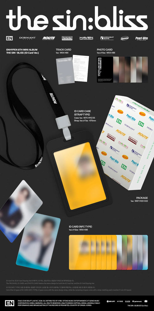 <b>[PRE-ORDER]</b> ENHYPEN 'THE SIN : BLISS' 8TH MINI ALBUM ID CARD VER.