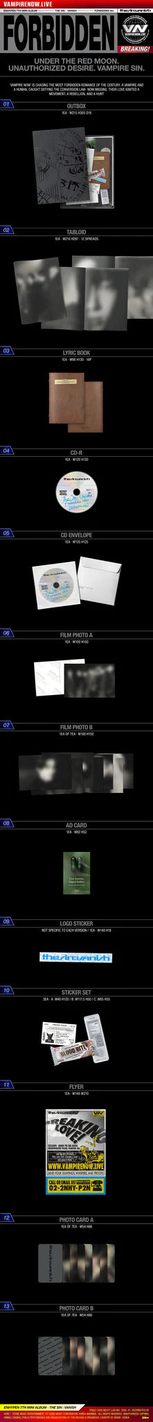 ENHYPEN 'THE SIN VANISH' 7TH MINI ALBUM