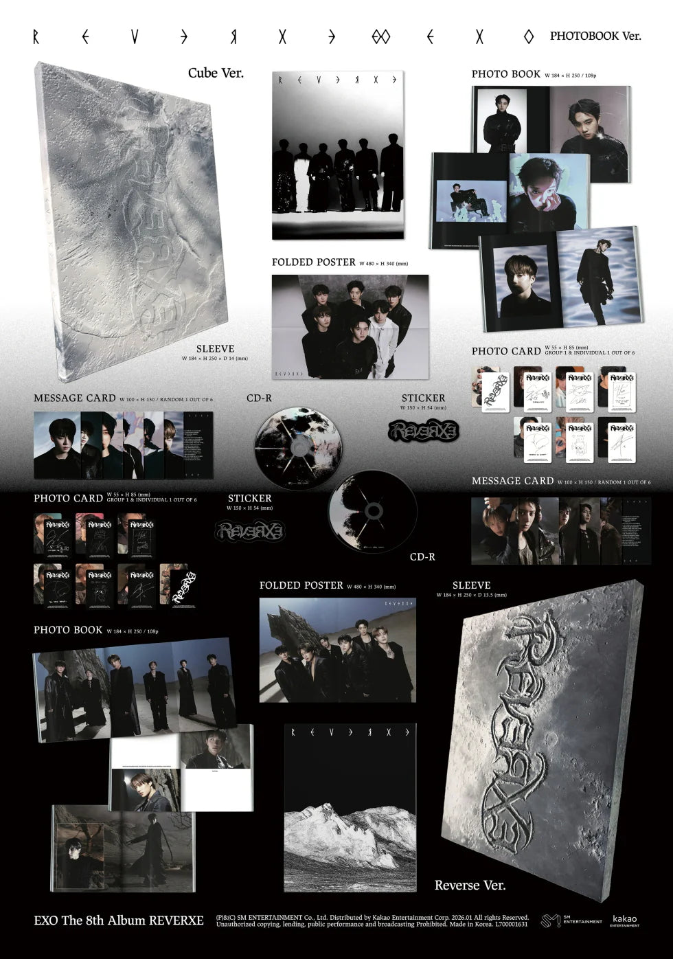 EXO 'REVERXE' 8TH FULL ALBUM PHOTOBOOK VER.