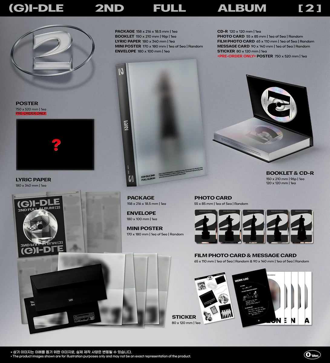 (G)I-DLE '2' 2ND STUDIO ALBUM REGULAR VER.