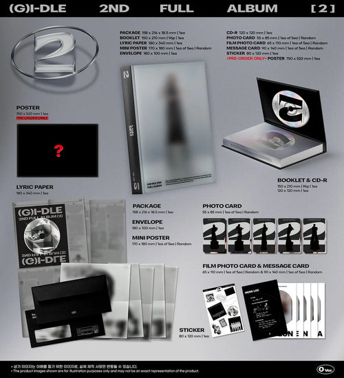 (G)I-DLE '2' 2ND STUDIO ALBUM REGULAR VER.
