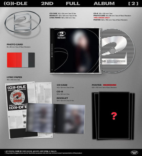 (G)I-DLE '2' 2ND STUDIO ALBUM JEWEL CASE VER. [RANDOM]