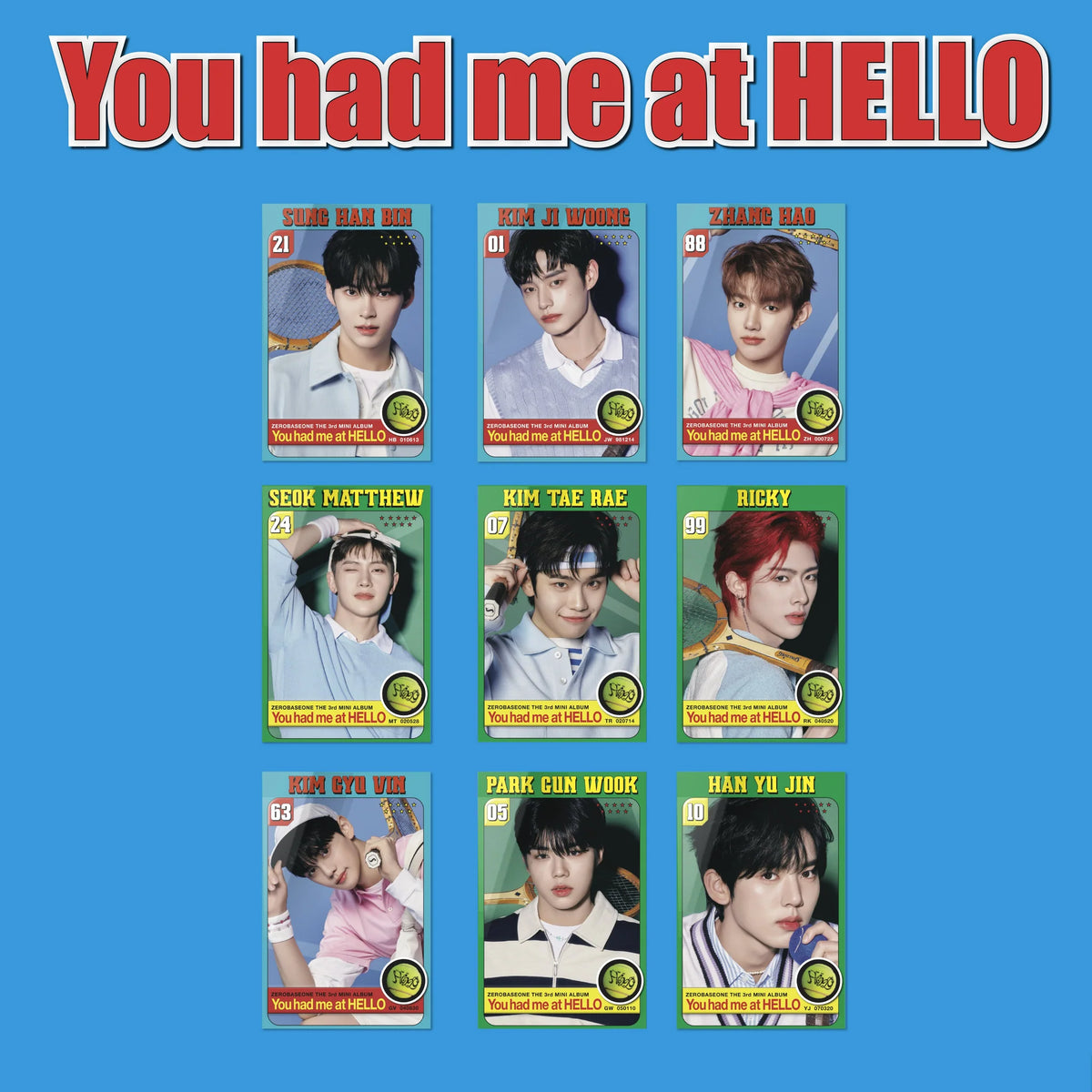 ZEROBASEONE 'YOU HAD ME AT HELLO' 3RD MINI ALBUM ZEROSE VER. [RANDOM]