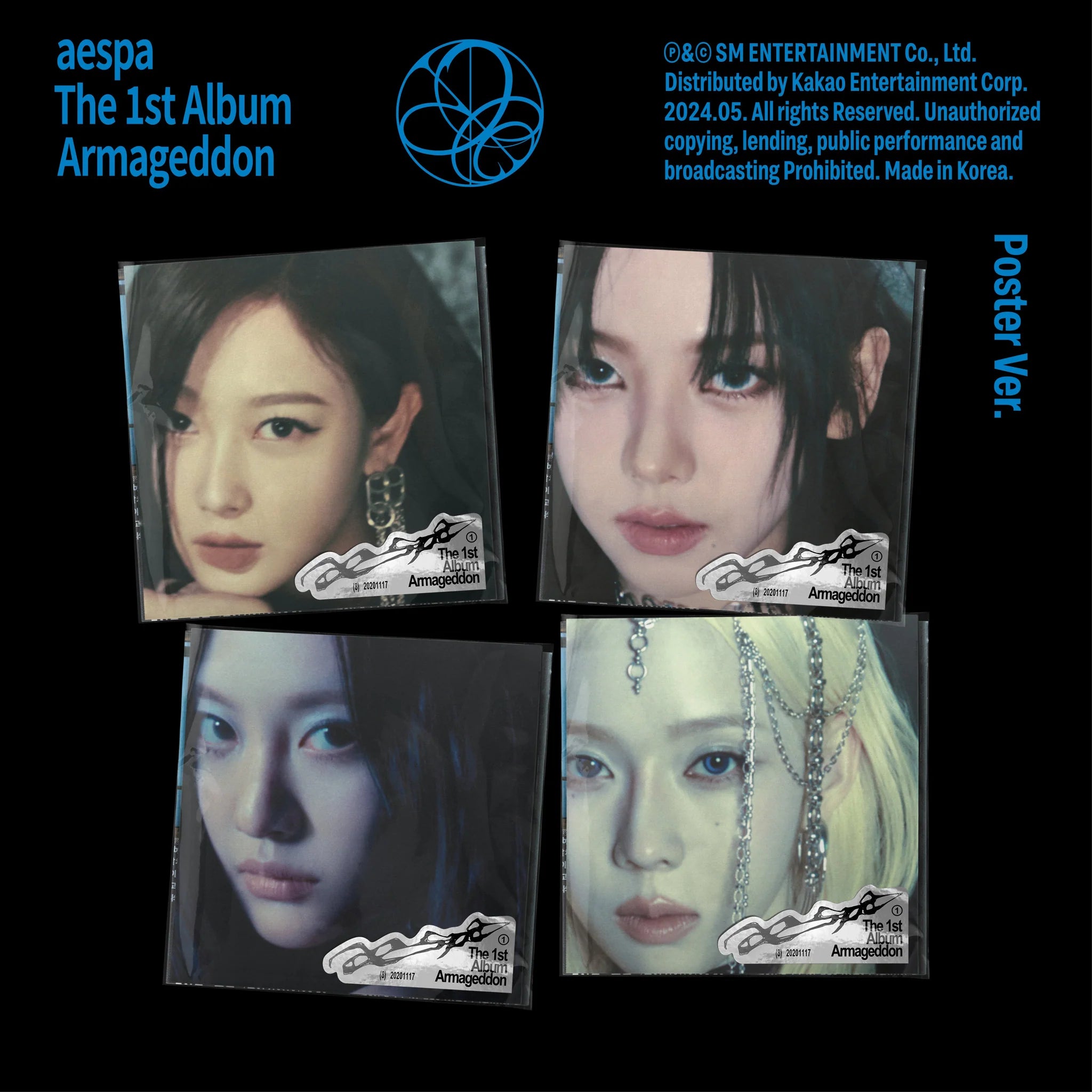 AESPA 'ARMAGEDDON' 1ST STUDIO ALBUM POSTER VER. (RANDOM)