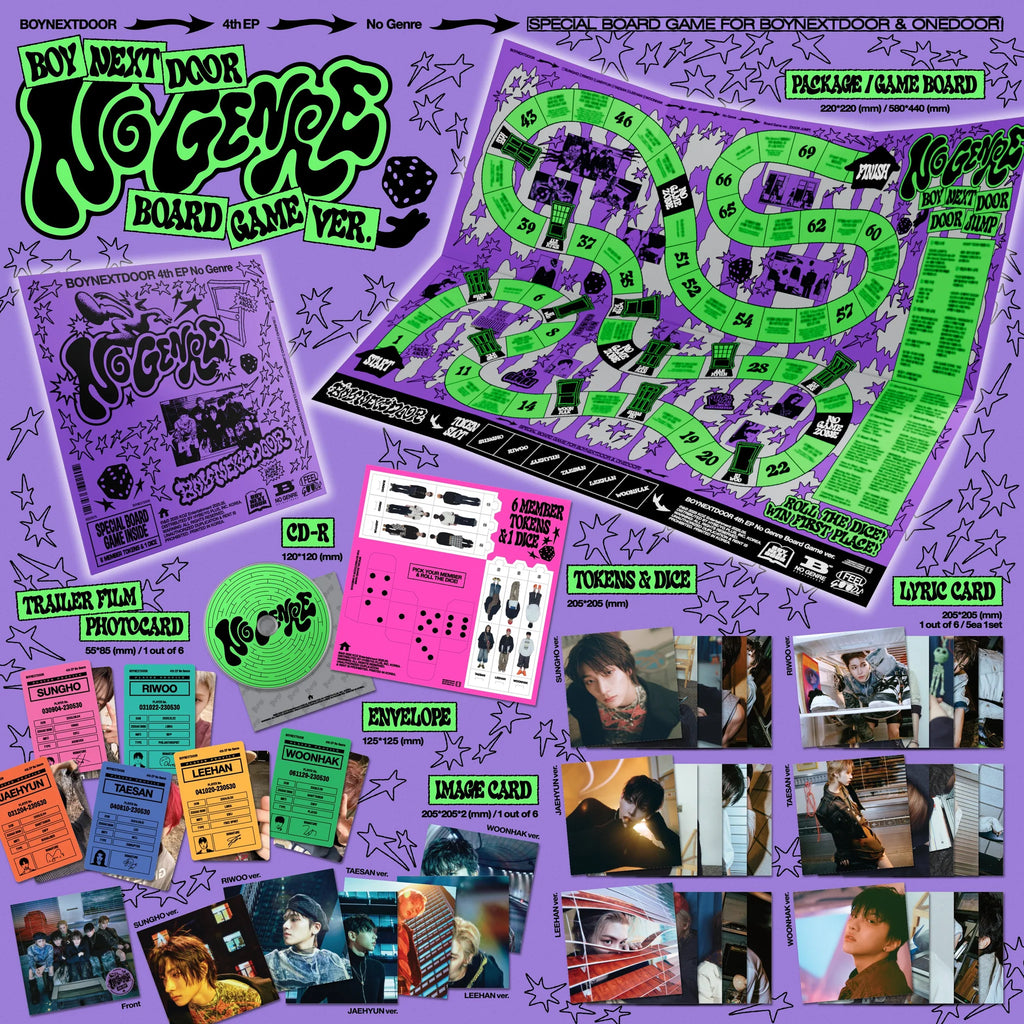 BOYNEXTDOOR 'NO GENRE' 4TH EP ALBUM BOARD GAME VER.
