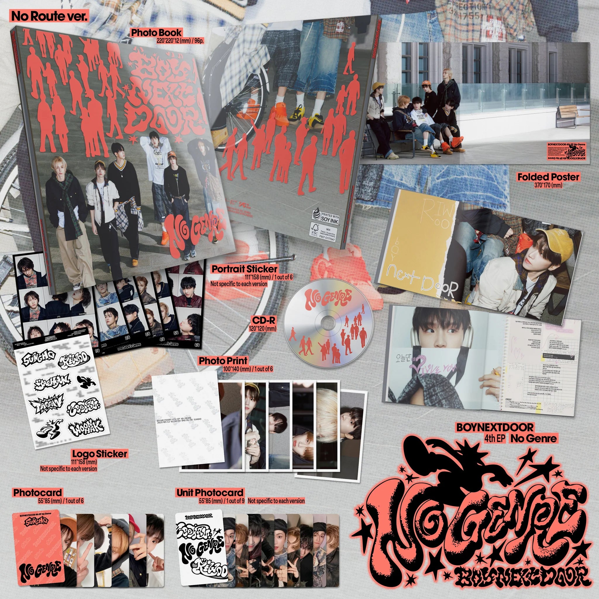 BOYNEXTDOOR 'NO GENRE' 4TH EP ALBUM