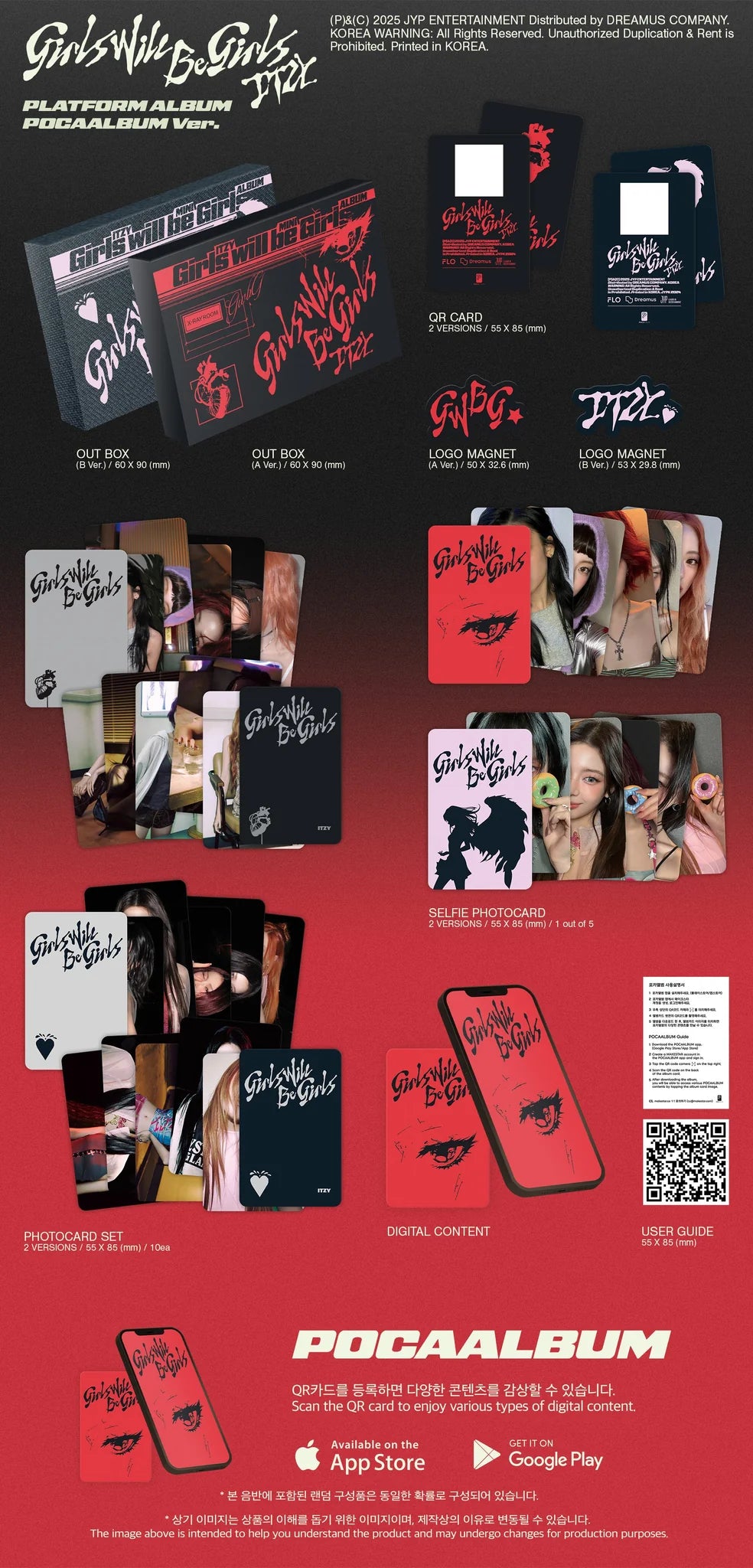 ITZY 'GIRLS WILL BE GIRLS' 10TH MINI ALBUM POCAALBUM VER.